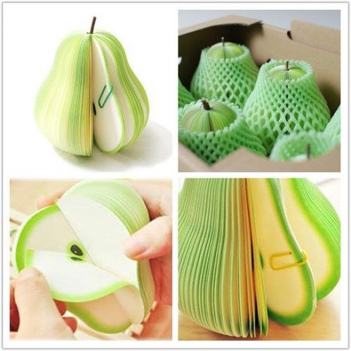 Fashion cartoon Green pear Sticker Marker Memo Flags fruit Sticky Notes (A32)
