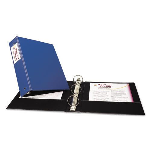 Economy Binder with Round Rings, 2&#034; Capacity, Blue