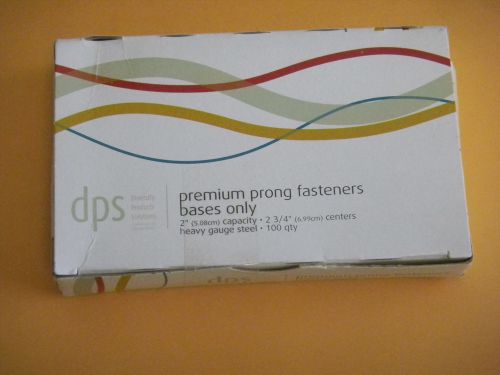 dps  Prong Bases  Paper Fastener 2 &#034; Capacity 2 3/4 centers  100/Box