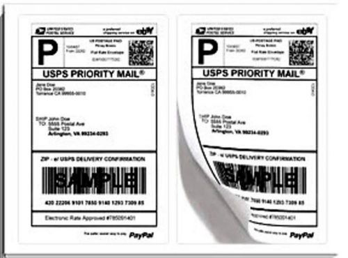 Shipping Labels (Paypal, Ebay) - 7.5&#034;x5.125&#034; - 20,000 Labels
