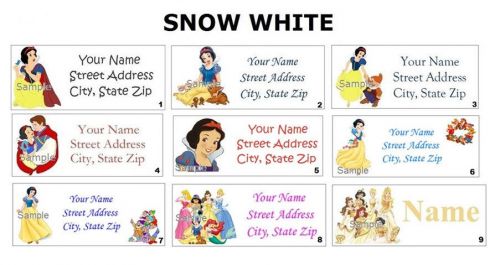 *CUTE * Disney Princess Snow White Address Labels &amp; Name Stickers