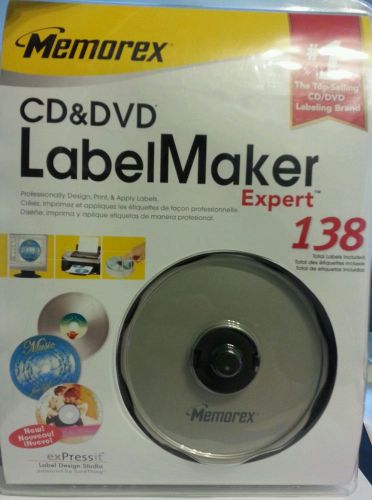 Memorex CD / DVD Label Maker Expert - 138 Total Labels Incl. -  NEW IN PACKAGE!!