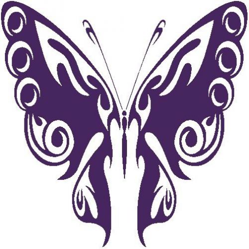 30 Custom Artistic Purple Butterfly Personalized Address Labels