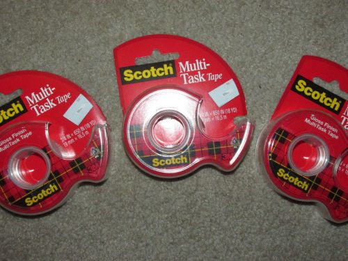 K21 Scotch Multitask Tape Pack of 6 - SIX INDIVIDUAL TAPE ROLLS! Gift Wrapping
