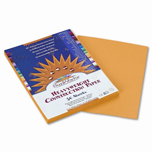 SunWorks Construction Paper, Heavyweight, 9 x 12, Yellow, 50 Sheets Set of 3