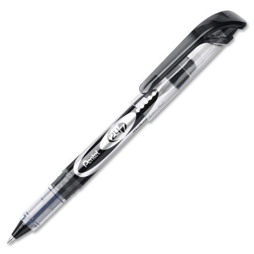 Pentel 24/7 rollerball pen - 0.7 mm pen point size - black ink - black (bld97a) for sale