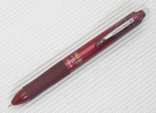 5 pilot frixion 0.5 ball red blue black green 4 colour pen wine red barrel for sale