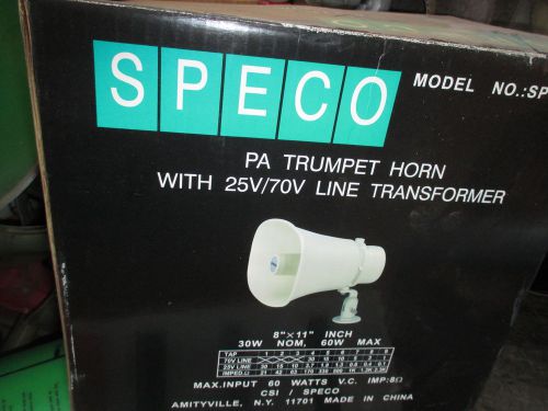 SPECO SPC-30RT 8&#034; x 11&#034; PA Horn Speaker 30 Watt