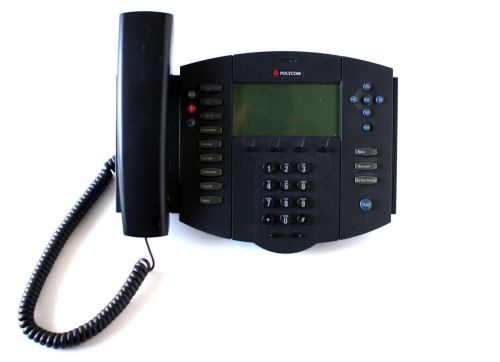 POLYCOM  SOUND POINT IP501 SIP 2201-11501-001 PHONE, STAND, HEADSET