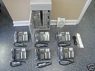 Nortel norstar mics office phone system meridian (6) t7316 phones for sale