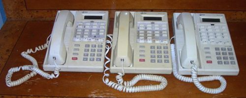 LOT of (3) AT&amp;T White MLS-12D Corded Telephone System Business Phones *Untested*