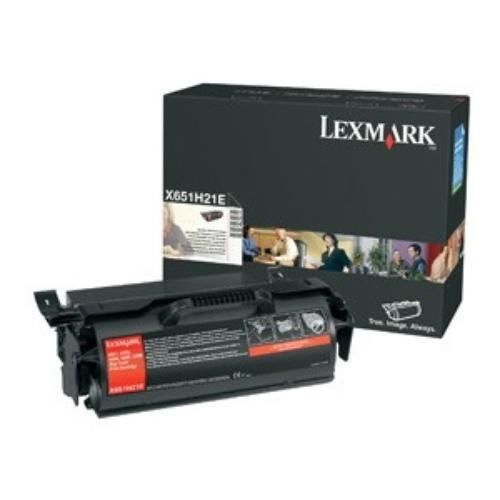 Lexmark high yield black toner cartridge x651h21a for sale