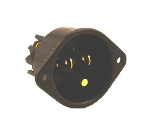 Leviton 5239 15 Amp  125 Volt  Flanged Inlet Receptacle  Straight Blade  Commerc