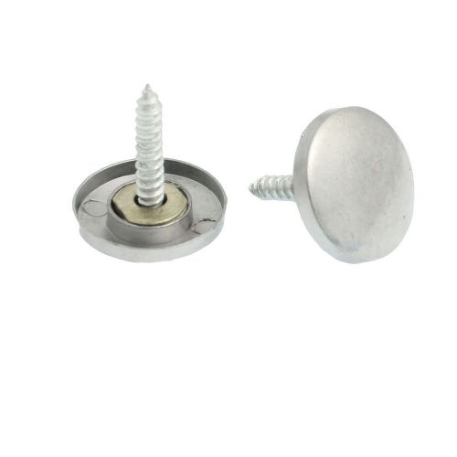 4 Pcs Mirror Fitting Parts 22mm Diameter Screw Cap Metal Nails