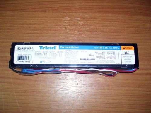 B259IUNVHP-A  UNIVERSAL TRAID ELECTRONIC BALLAST120 To 277V