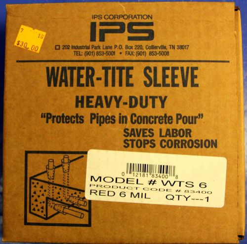 Water tite sleeve by ips -- 6 mil red for 1/2&#034;; 3/4&#034; &amp;  1&#034; copper pipes for sale