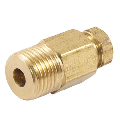 3/8&#034; Male Thread Compression Ferrule Brass Straight Connector for 5/32&#034; Tubing