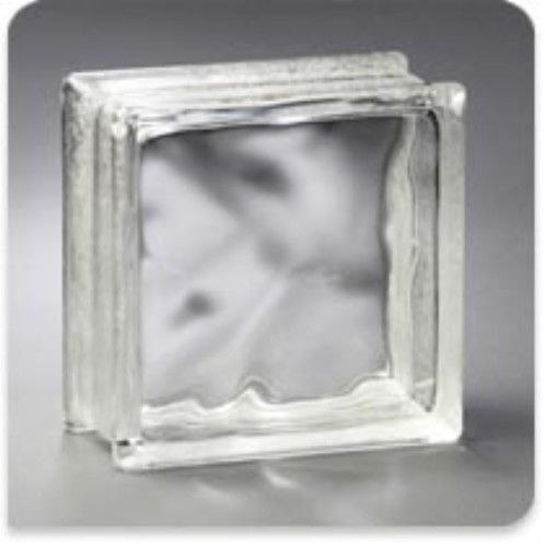 Lot of 8 - 8x8x4 Wavy Glass Block (Decora)