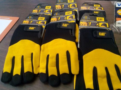 CAT(R) MERCHANDISE CAT012215L Padded Palm Utility Gloves Large Lot of 6 Pairs