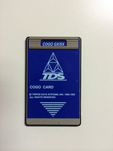 TDS 48 Cogo Card for HP 48SX/ HP 48GX Calculators + New Overlay + manual on DVD