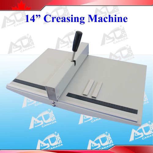Manual 14&#034; 360mm Scoring Paper Creasing Machine Scorer Creaser + 2Magnetic Block
