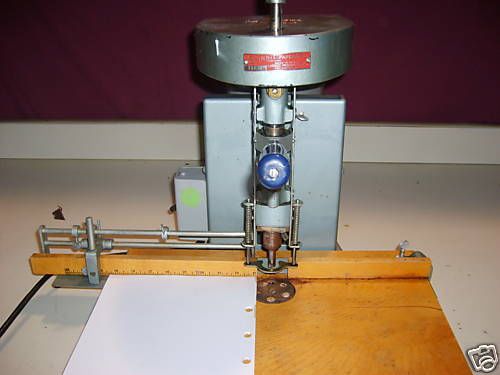 Spinnet Paper Dril with 1/3 HP Dayton Motor