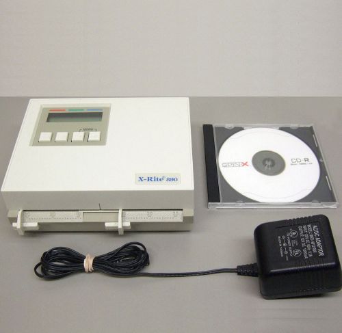 X-rite 890 color photographic densitometer power supply &amp; manual excellent cond. for sale