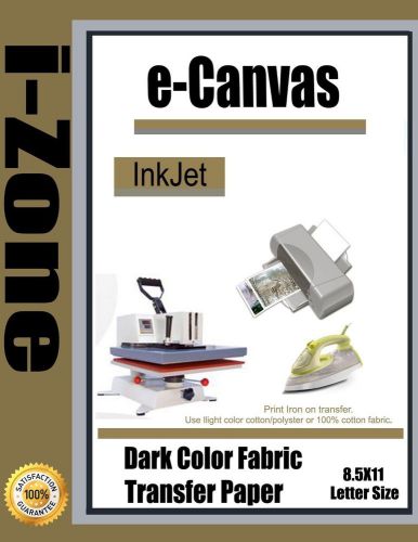 Inkjet heat transfer iron on paper for dark color fabric:8.5&#034; by 11&#034;-50 sheets for sale