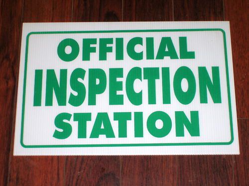 Auto Repair Shop Sign: Inspection Station