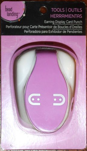 Earring display card punch. brand new. bead landing. make your own cards. nr for sale