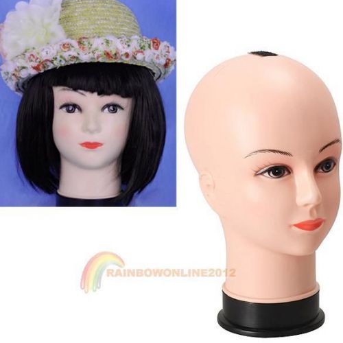 Real Female Mannequin Head Model Wig Hat Jewelry Display Cosmetology Manikin R1B