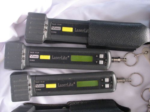 Lot of 5 Videx Laserlite  Portable Barcode Scanners