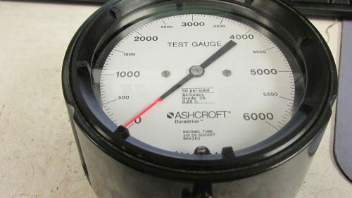 Ashcroft 1088WD 6000 psi gauge New old stock 1/4 npt BR