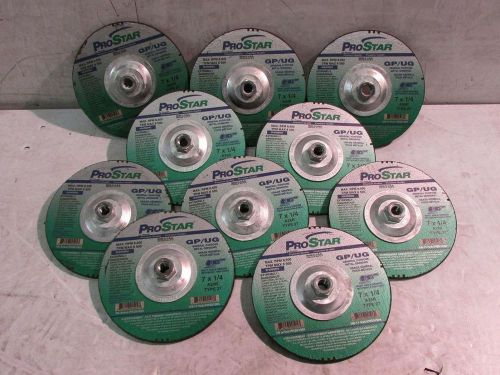 Lot of (10) prostar prs51004 type 27 depressed center grinding wheels for sale
