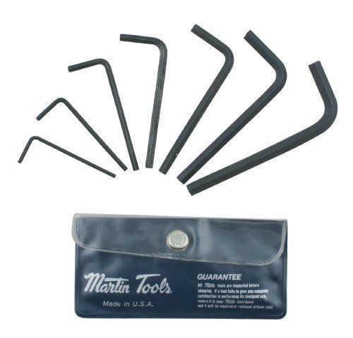 Martin 7s short arm series hex key wrench set  7 pieces ranging from 5/64&#034; to 1/ for sale