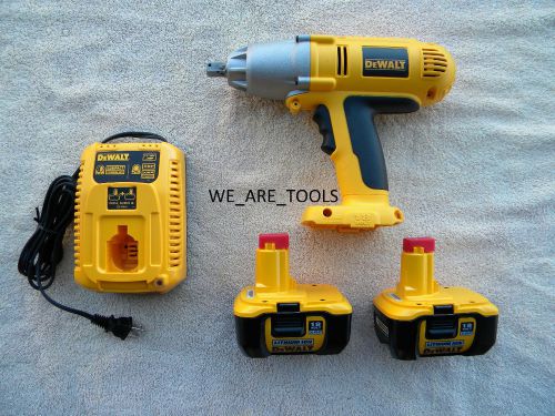 New dewalt dw059 18 volt impact wrench, 2 dc9180 battery, dc9310 charger 18v xrp for sale