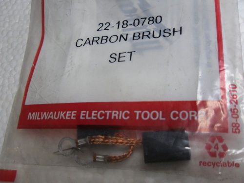 Milwaukee 22-18-0780 carbon brush set of 2 for 5341 5343 5347 5352 rotary hammer for sale