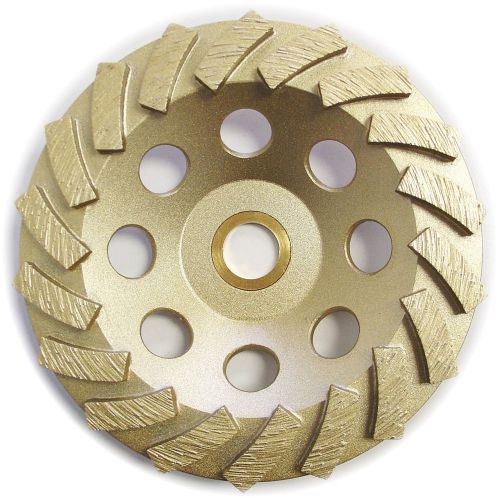 5” Standard Concrete Turbo Diamond Grinding Cup Wheel for Angle Grinder 18 Seg