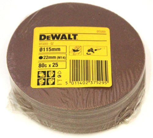 25 dewalt dt3222 178mmm fibre sanding discs 60g 180mm for sale