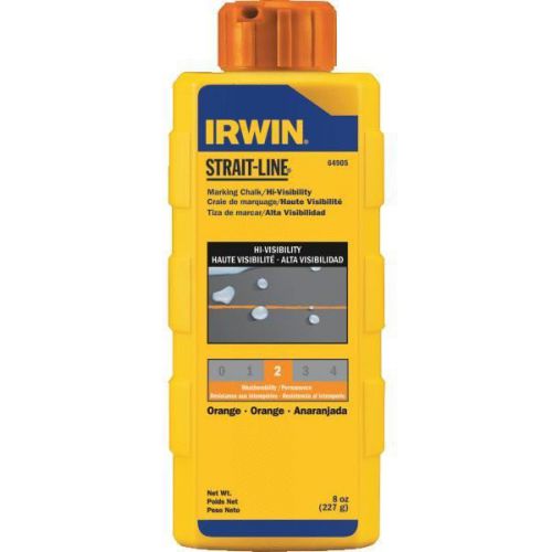 Irwin 64905ZR Powdered Chalk-8OZ ORANGE CHALK