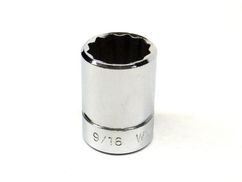 Williams 3/8&#034; Drive 9/16&#034; 12-point Chrome-Finished Shallow Socket B-1218