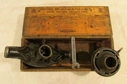 Bridgeport pipe threader with armstrong dies for sale