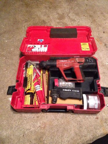Hilti DX A40 Powder Actuated Tool w/ Case &amp; Lots Of Extras!!!