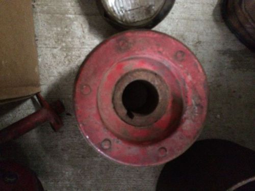 vintage hit miss engine flat belt pulley fuller johnson, IHC, Stover, John Deere