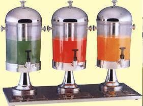 24qt ice-cooled cold juice &amp; beverage dispenser triple for sale