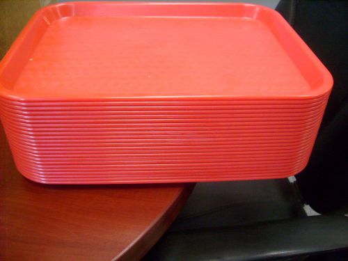 Food Trays 10 x14&#034; Red