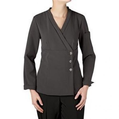 5240-GY Gray Women&#039;s Stretch Crossover Jacket Size 5X