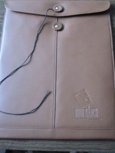 New/Lined 14 x 17 &#034;Tan Leather Envelope/w Tie String from Boot Ranch