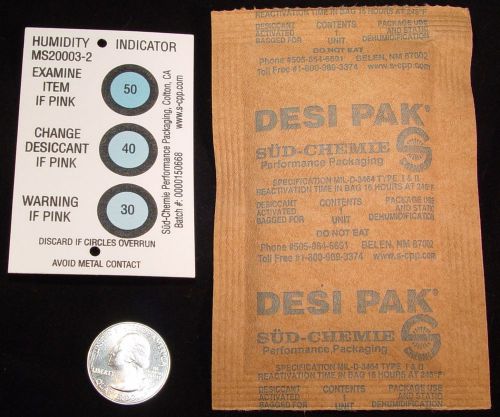 Desi pak desiccant activated clay reusable12 each 33gram dry usa made free card for sale