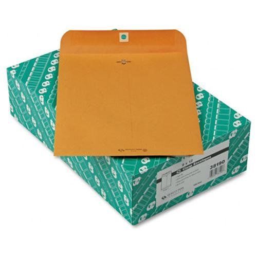 QUALITY PARK PRODUCTS 38190 Clasp Envelope, Recycled, 9 X 12, 28lb, Light Brown,